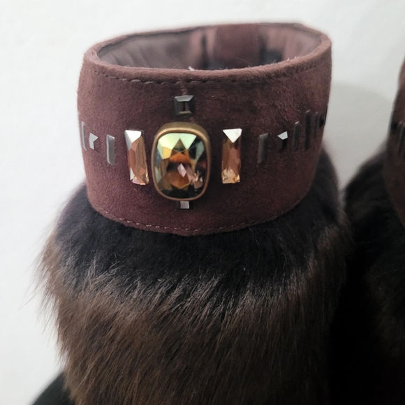 UGG Vilet Pinecone Shearling Sheepskin Cuff Maylin Women's Size 7